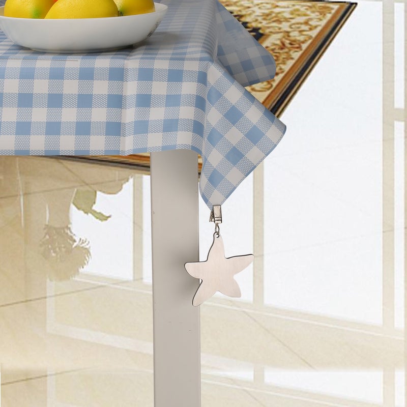 TEKEFT Set of 8 Stainless Steel Starfish Shaped Table Cover Tablecloth Weights - Image 5